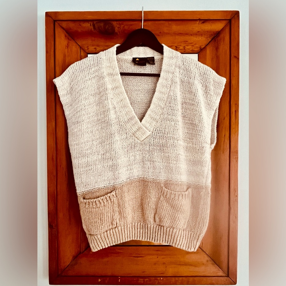 1980s Vintage Cotton Sweater Vest